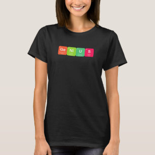Periodische Table Genius Elements Science Chemistr T-Shirt