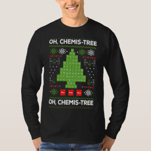 Periodische Tafelbaum Oh Chemistree Fun Chemistry T-Shirt