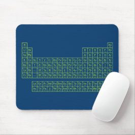 Periodische Tafelblau- und grüne Maus-Pad Mousepad