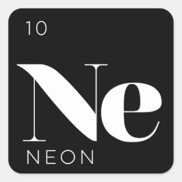 Periodische Tafelelemente Aufkleber // Neon