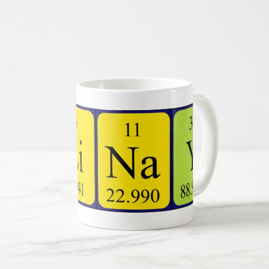 Periodische Tasse der Tabelle (VorderseiteRechts)