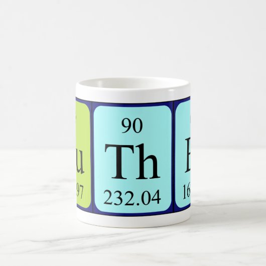 Periodische Tasse des Tabellennamens (Mittel)