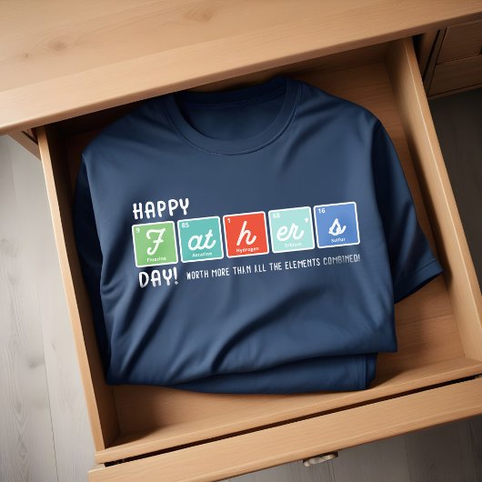 Periodische Tischelemente glücklich Vatertag Tri-Blend Shirt