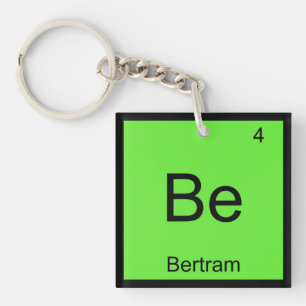 Periodische Übersicht über Bertram Name Chemistry Schlüsselanhänger