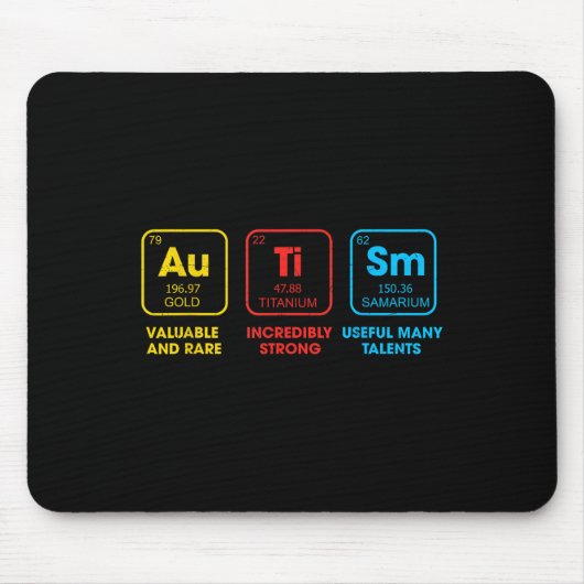 Periodische Übersicht über die Elemente der Autism Mousepad (Vorne)