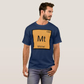 Periodische Übersicht über Mitchel Name Chemistry T-Shirt (Vorne ganz)