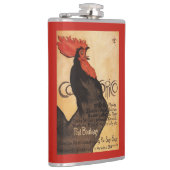 Periodischer Cocorico Hahn-förderndes Plakat Flachmann (Rechts)