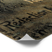 Periodischer Cocorico-Rooster Poster (Ecke)