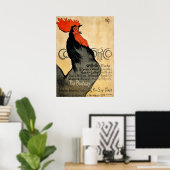 Periodischer Cocorico-Rooster Poster (Heimbüro)