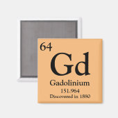 Periodischer Gadolinium-Tisch Magnet (Vorderseite/Rückseite)