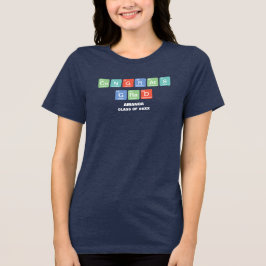 Periodischer Glückwunsch für Tabellenelemente Grad Tri-Blend Shirt