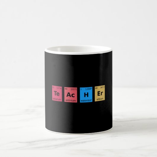 Periodischer Lehrer Kaffeetasse (Mittel)