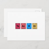 Periodischer Lehrer Postkarte (Vorne/Hinten)