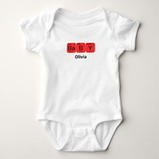 Periodischer Name des Tabellenelements für Baby Strampler (Vorderseite)
