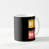 Periodischer NERD der Vogelbeobachtung Elemente im Kaffeetasse (VorderseiteRechts)