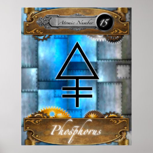 Periodischer Phosphor Atomic #15 Poster (Vorne)