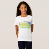 Periodischer T - Shirt der Elemente bunt Girls (Vorne ganz)