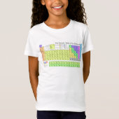 Periodischer T - Shirt der Elemente bunt Girls (Vorderseite)