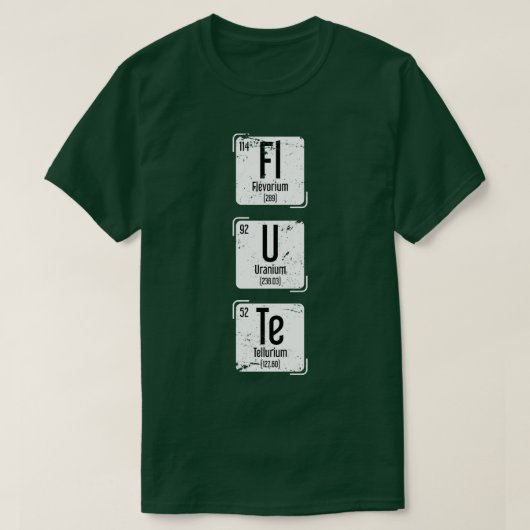 Periodischer Tabellenflur T-Shirt (Design vorne)