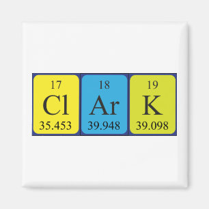 Periodischer Tabellenname-Magnet Magnet