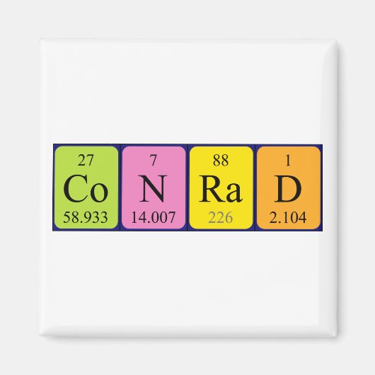 Periodischer Tabellenname-Magnet Magnet (Vorne)