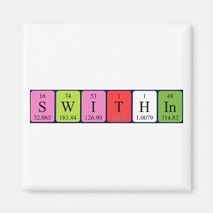 Periodischer Tabellenname-Magnet Magnet