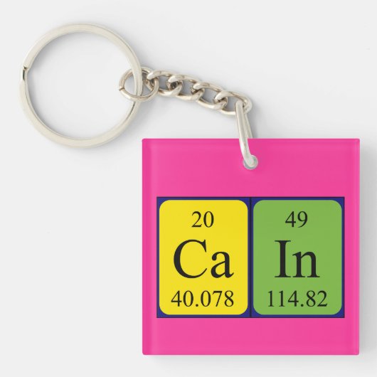 Periodischer Tabellenname Schlüsselanhänger (Vorderseite)