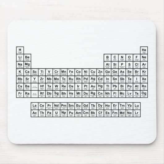 Periodischer Table Mouse Pad Mousepad (Vorne)