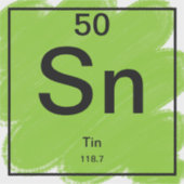 Periodischer Tafelaufkleber - Dose Aufkleber (Vorderseite)