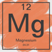 Periodischer Tafelaufkleber - Magnesium Aufkleber (Vorderseite)
