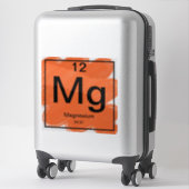 Periodischer Tafelaufkleber - Magnesium Aufkleber (Koffer)