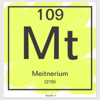 Periodischer Tafelaufkleber - Meitnerium Aufkleber