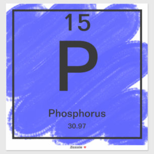 Periodischer Tafelaufkleber - Phosphor Aufkleber