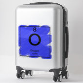 Periodischer Tafelaufkleber - Sauerstoff Aufkleber (Koffer)