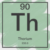 Periodischer Tafelaufkleber - Thorium Aufkleber (Vorderseite)