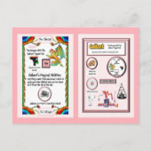 Periodischer Tafeldrache - Galliumkarte Postkarte (Rückseite)