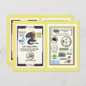 Periodischer Tafeldrache - Kohlenstoffkarte Postkarte (Vorne/Hinten)