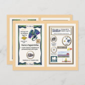 Periodischer Tafeldrache - Molybdänkarte Postkarte (Vorne/Hinten)