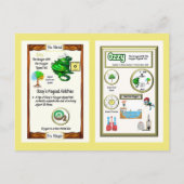 Periodischer Tafeldrache - Sauerstoffkarte Postkarte (Rückseite)