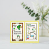 Periodischer Tafeldrache - Sauerstoffkarte Postkarte (Stehend Vorderseite)