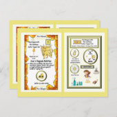 Periodischer Tafeldrache - Schwefel Postkarte (Vorne/Hinten)