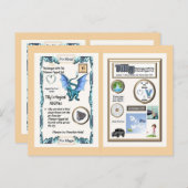 Periodischer Tafeldrache - Titanium Postkarte (Vorne/Hinten)