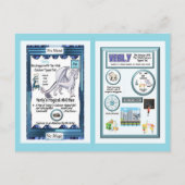 Periodischer Tafeldragon - Calcium Postkarte (Rückseite)