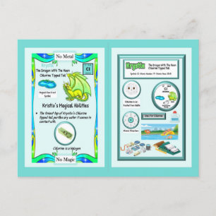 Periodischer Tafeldragon - Chlorkarte Postkarte