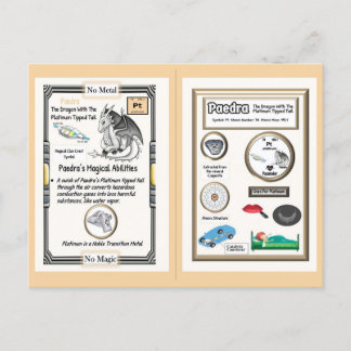 Periodischer Tafeldragon - Platin Postkarte