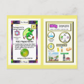 Periodischer Tafeldragon - Wasserstoffkarte Postkarte (Rückseite)