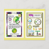 Periodischer Tafeldragon - Wasserstoffkarte Postkarte (Vorderseite)