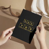 Periodischer Tisch Danke Karte