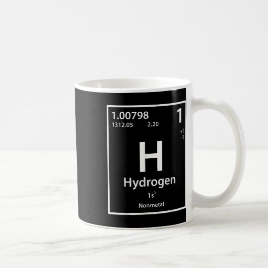 Periodischer Tisch für Funny Hydrogen Kaffeetasse (Rechts)