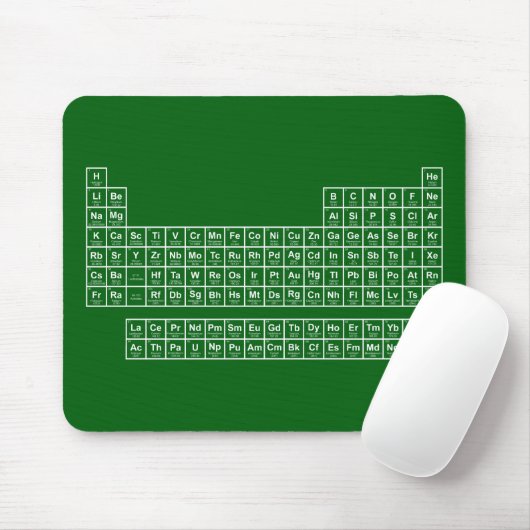 Periodischer Tisch grüne Maus Pad Mousepad (Mit Mouse)